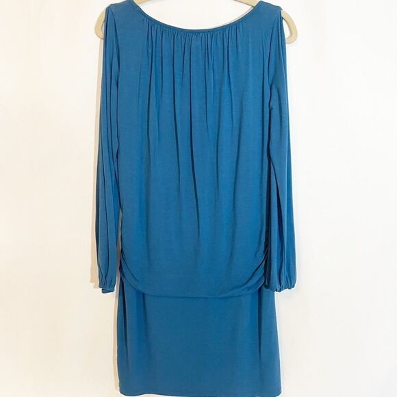 🟢TOMMY BAHAMA Tambour Cold-Shoulder Dress Deep Azure S/P - Picture 7 of 9